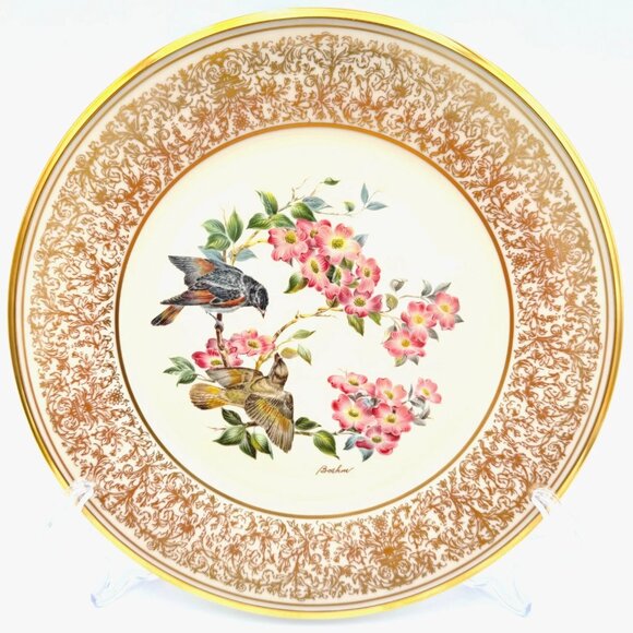 1975 Lenox American Redstart Collector Plate Boehm Birds Series Limited Edition - Picture 2 of 9